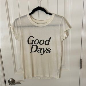 Madewell White 'Good Days' T-Shirt
